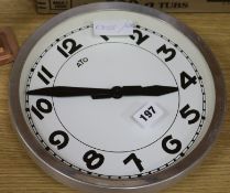 An Art Deco wall clock