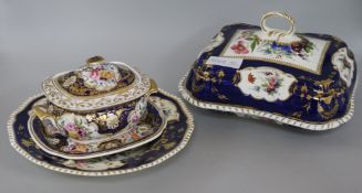 A quantity of Derby including a floral tureen