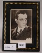 Basil Rathbone, a signed photograph