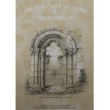 Graham, H.D. - Antiquities of Iona, quarto, half calf, London 1850