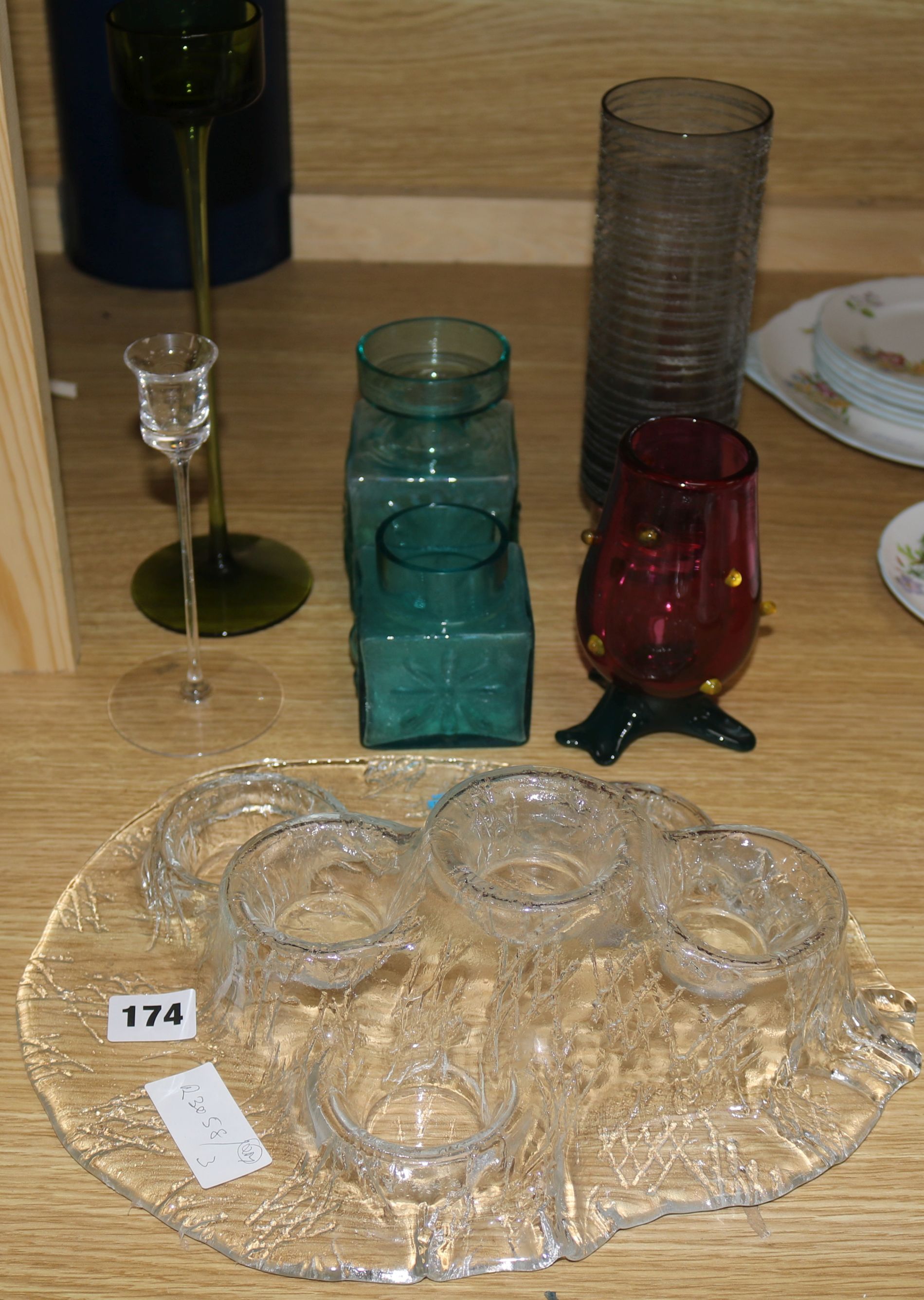 A quantity of Kosta and other 1960's glassware