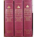 Burke's Peerage and Baronetage, 3 vols, 107th edition, quarto, red cloth, in slip case, 2003