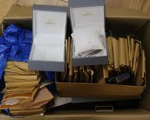 A box of watch parts