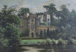 19th century English Schooloil on boardThe Ruins of Greys Cliffe, Warwick Castlesigned H.G. Begg21 x