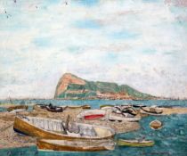 Alfred Reginald Thomson RA (1894-1979)oil on canvasView of Gibraltarsigned and dated '6819.75 x