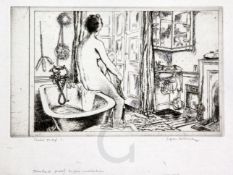 Edgar Holloway (1914-2008)eight etchings with engravingThe Glass Queen 1987 set of trial proofs 1-8,
