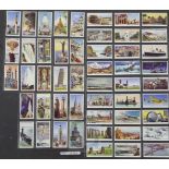 A folio album of cigarette cards on the theme of Views, Landmarks and Famous Buildings, mainly