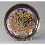 Daisy Makeig-Jones for Wedgwood. A Fairyland lustre Nizam pattern 3546 shape tray, the polychrome