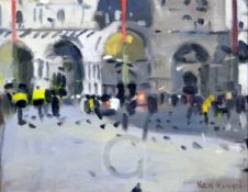 § Ken Howard (1932-)oil on canvasboardSan Marco, Venice, 2010signed7.5 x 9.5in.