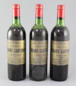 Ten bottles of Chateau Brane-Cantenac, Margaux, 1978.