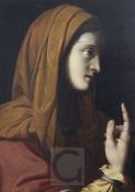 After Bernardino Luini (1480-1532)pair of oils on wooden panelsThe Two Marys18 x 13.25in.Copies