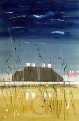 § John Piper (1903-1992)mixed media and collageSnape Maltings Concert Hall, 1979Bohun Gallery