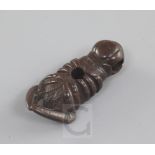 A Japanese hardwood netsuke of a lobster, 19th century, unsigned, 5.5cm