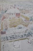 Guy Malet (1900-1973)watercolourSeaford in the snowsigned in pencil and dated '6219.75 x 13.5in.