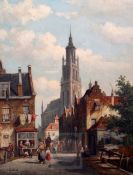 William Dommersen (1850-1927)oil on canvasStreet scene, Brugessigned and dated '8218 x 14in.