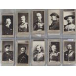 An album containing a large quantity of mixed part sets of cigarette cards, various themes, many