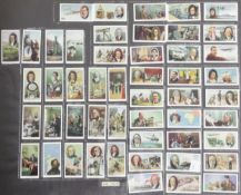 Two folio albums of cigarette cards on the themes of Famous Works of Art, People and Achievements,