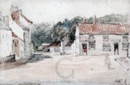 John Constable R.A. (1776-1837)watercolour and pencilA Village Street, inscribed 'Sept 1', Agnews