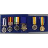 An Egypt and Boer war medal group of 4 medals to Private J.Lawrie, King's Own Scot Borders
