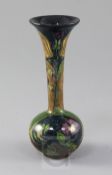 A Rozenburg Art Nouveau pottery bottle vase, c.1900, enamelled in colours, printed mark Rozenburg