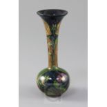 A Rozenburg Art Nouveau pottery bottle vase, c.1900, enamelled in colours, printed mark Rozenburg