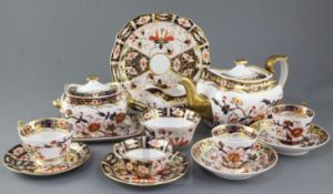 A Spode Imari pattern forty piece tea and coffee set, c.1815-20, each piece decorated in pattern
