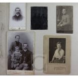 A 20th century German family photograph album, depicting family members, many in military uniform