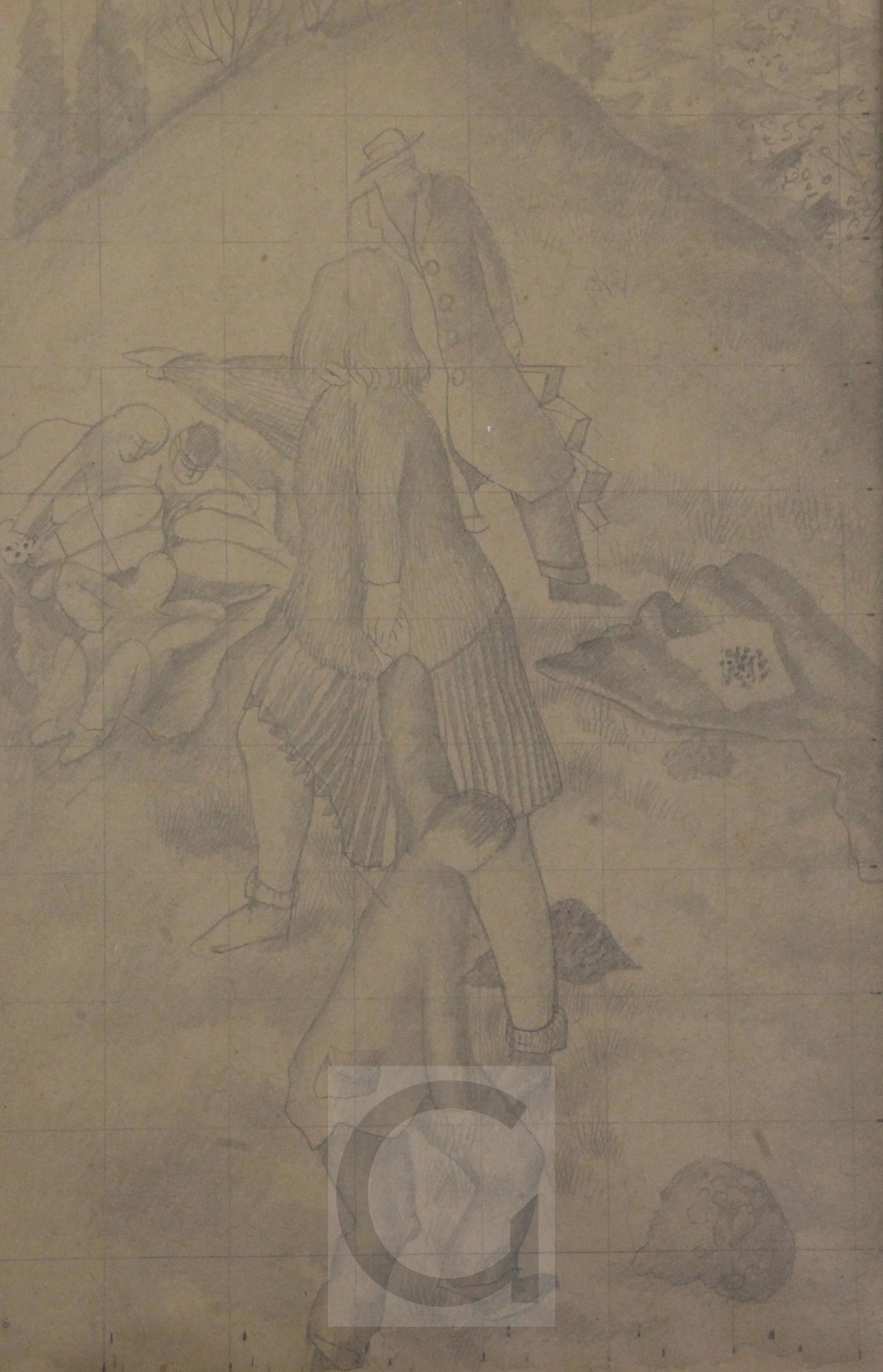 § Sir Stanley Spencer (1891-1959)pencil drawingSandford, circa 1942 Provenance; Ex Collection Lord