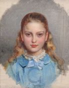 Circle of Sir John Everett Millais (1829-1896)oil on canvasPortrait of a young girlpainted to the