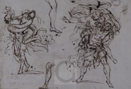 Attributed to Antonio Domenico Gabbianipen and inkThe Rape of the Sabine, Ex Christie's Dec 12th