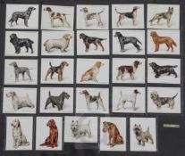 Four folio albums of cigarette cards on the theme of Wildlife, Dogs, etc., mainly full sets,