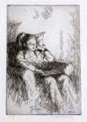 Edgar Holloway (1914-2008)seven etchingsFirelight, 1932, 3, 12-14, 16, 18, 21 of 25, signed, M49,150