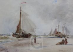 Thomas Bush Hardy (1842-1897)watercolourDutch coastal landscapesigned8.75 x 12.75in.