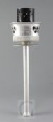 .An Olympic torch from the 1948 London Olympics, constructed from aluminium and steel, inscribed D.