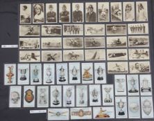 Three folio albums of cigarette cards on Equestrian and Sporting themes, mainly full sets,