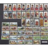 A folio album of cigarette cards on Military themes, mainly full sets, comprising: Ardath, '