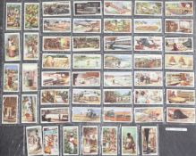 Three folio albums of cigarette cards on the themes on Industry, Science and General Interest,