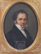 Édouard Pingret (1788-1875)oil on canvasSelf portraitinscribed verso8.5 x 6.5in., framed to the