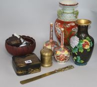 A quantity of Oriental ceramics, etc