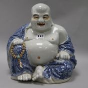 A Chinese blue and white Buddha