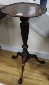 A pair of George III style mahogany wine tables, H.80cm