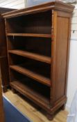 An Indonesian open bookcase, H.173cm