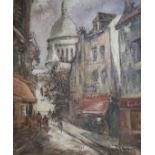 French Schooloil on canvasView of the Sacre Couerindistinctly signed41 x 33cm, unframed