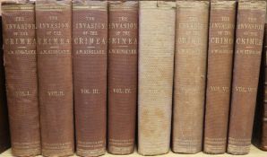 Kinglake, Alexander William - The Invasion of the Crimea, 8 vols, original cloth, spines rubbed