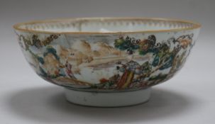 A Chinese Export famille verte bowl (a.f.)