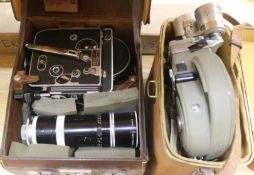 A Camera Aircraft Type G45 Identifier, a Paillard Bolex camera, a Eumig C16 camera and a 'Self-