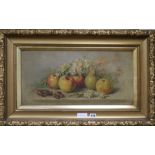 English School c.1900hand tinted printStill life of fruit28 x 58cm