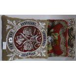 Three Victorian Berlin beadwork cushions