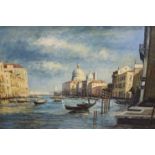 Italian Schooloil on canvas boardView of The Grand Canal, Venice60 x 90cm