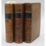 Robertson, William - The History of America, 3 vols, 12mo, contemporary calf, with 11 plates, London